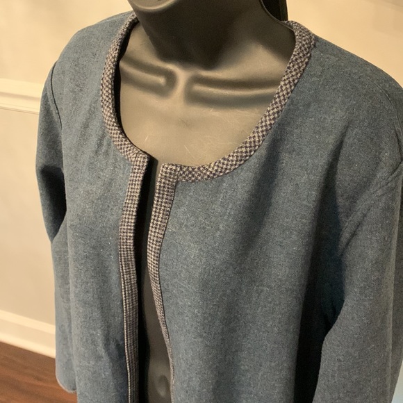 Monterey Bay Reversible Wool Open Front Jacket Size M NWOT - Picture 2 of 10